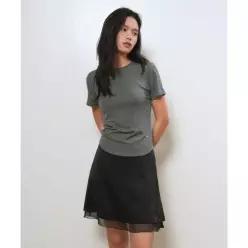 GENERALIDEA 아세테이트 라운드넥 티셔츠 [CHARCOAL] / GF2LTS509 175925