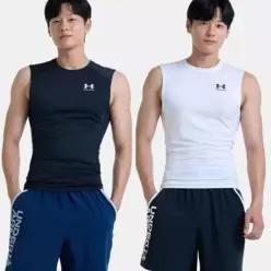 [정품]언더아머 남성 HeatGear 슬리브리스 1361522 2컬러