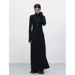핏티드 골지 셔링 원피스 BLACK WBE3L15506 WBE3L15506BK