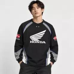 PHYPS MOTORCYCLE Motorcycle Raglan Jersey Black