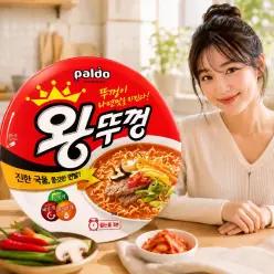 왕뚜껑 사발면 컵라면 팔도 18개 1박스 한박스