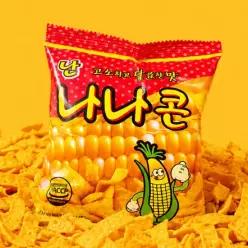 오리지날 추억의 문방구 옥수수과자 난나나콘 20봉 (봉당 50g)