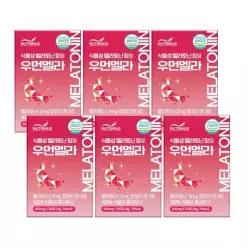 뉴트리너스 식물성 멜라토닌 함유 우먼멜라 600mg x 30정 x 6개 수면보조제