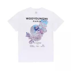 우영미 25SS 3D 코랄 백로고 티셔츠 화이트 W251TS05701W