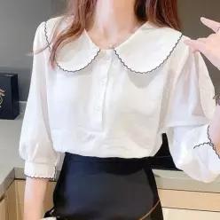 [브이와이][VCMP5K99]남자남방 둥근카라 회사원 출퇴근  블라우스 7부_25822344_64