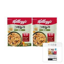켈로그 통귀리그래놀라 500g, 2개 + 증정(저당 그래놀라 40g, 1개)