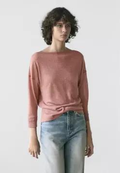 Massimo Dutti 마시모 두띠 가벼운 - 긴 소매 상의 얼룩무늬 오렌지 7471832