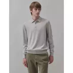 [GLXY (GALAXY LIFESTYLE)]GLXY [25FW] [갤럭시 라이프스타일] 울 폴로넥 스웨터 라이트 그레이 (GC585...