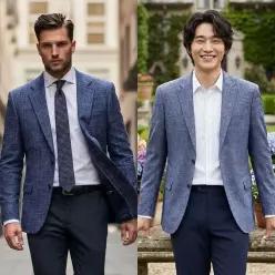 [하프클럽/쟌피엘]쟌피엘 엘롱듀퐁 쿨정장자켓 여름중년슈트 남성콤비