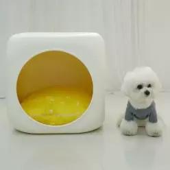 반려동물집 레드퍼피 홈펫 강아지하우스 하우스 아이보리