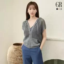 (런칭가 69,900원) (26SS) 시퀸 크로쉐 집업 베스트 3종