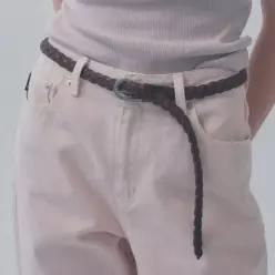 벤시몽 TWIST LEATHER BELT - 423853