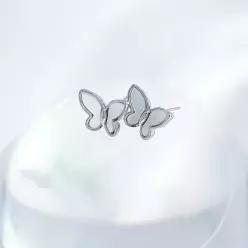OST [Dreaming Fly]오로라 백자개 나비 귀걸이 OTE122306MWI