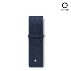 [몽블랑] 사토리얼 2구 펜 파우치 잉크 블루 131744