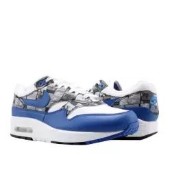 Nike 나이키 에어 맥스 1 프린트 화이트/게임 로얄/그레이 남성 러닝화 AQ0927-100 6735862