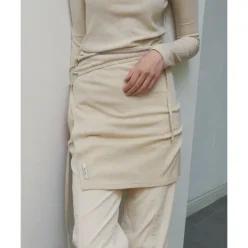 벤시몽 MULTIWAY LAYERED SKIRT - CREAM 423887