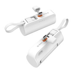 비즈 2in1 20W 고속 미니 도킹형 보조배터리 BZ-PF520 5000mAh C타입 8핀 갤럭시 아이폰15