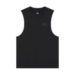 [정품]언더아머 언더아머 UA 레프트체스트 컷오프 맨소매 나시 블랙 1329286-001