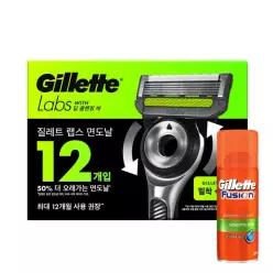 질레트 랩스 딥클렌징바 면도날 12입 1개 퓨전 하이드라 젤 센서티브 75ml