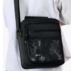 남성 데일리 미니 쇼퍼백 나들이 메신저백 블랙 크로스 가방