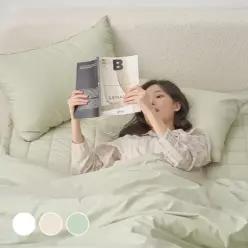 아망떼 수퍼코튼 자가발열 60수 고밀도 순면 한파용 차렵이불 SS Q K 3color