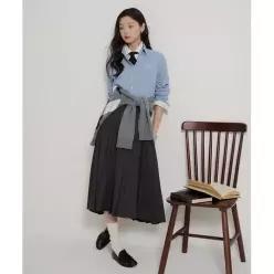 빈폴 레이디스 코듀로이 슬림핏 셔츠 스카이 블루 (BF6964E01Q) 7317534
