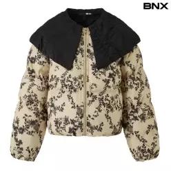 퀼팅 빈티지 빅카라 패딩 점퍼 (BX4JP011L0)