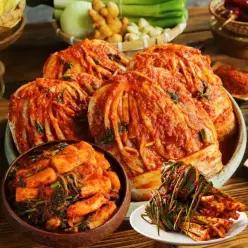 [총10.5k]해남 땅끝마을 포기김치7.5k+총각김치2kg+파김치1kg