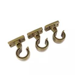 국내산 커튼 브라켓 30mm x 3개 회전식 커텐 거치대