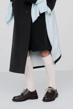 ZARA 자라 데님 와이드핏 버뮤다 팬츠 블랙 9863 909 800