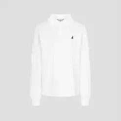 피케 긴소매 폴로 티셔츠 화이트 BF6241C911 _BF