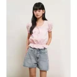 제너럴아이디어 GENERALIDEA 레이스 핀턱 퍼프 블라우스 PINK / GF2LSH523 GF2LSH523PI 3741595