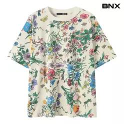 [BNX] 빈티지 플라워 보태니컬 반팔 티셔츠 (BY2TS103L0)