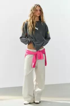 ZARA FIORENZA 워싱 이펙트 티셔츠 - 먹색 0085/128/822