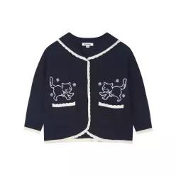커버낫 키즈 캣 포켓 스캘럽 가디건 네이비(CK2603CD72) LE1222385802