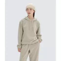 어패럴 SNOW PEAK APPAREL 플리스 여성 후드 티셔츠 (S24WWFHD79) Beige 4480123 S24WWFHD79B
