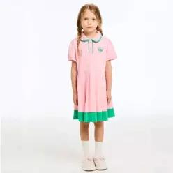 Online Exclusive 컬러팝 피케 플리츠 원피스_QAOP18631PK 469439 베네통 키즈