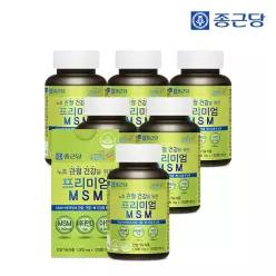 프리미엄 MSM 엠에스엠 비타민D 아연 120정X6병 (총12개월분)