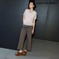라삐아프 26SS 워시드 세미 와이드 크롭 데님 팬츠 1 + 1세트 [런칭 가격 79,900원]