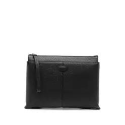 26SS TOD S 다큐먼트 홀더 미디움 레더 파우치 XBMDBSN0300WSSB999 TP568612686