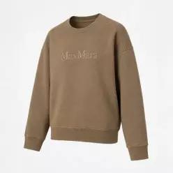 막스마라 FW25 여성 몬자 로고 코튼 맨투맨 MONZA 002_887976