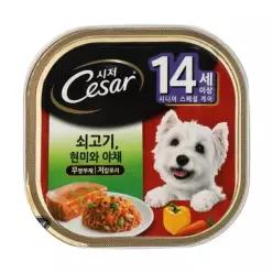 (3개묶음)시저 14세이상 쇠고기와 야채 캔 100g