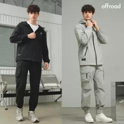오프로드 남성용 라이트 플로우 후드 셋업 2종
