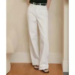 룩캐스트 아델 데님 와이드 팬츠_화이트 ADELE DENIM WIDE PANTS_WHITE