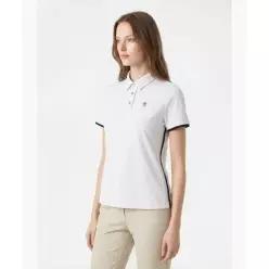 먼싱웨어 MUNSINGWEAR 여성 잔골지 카라 티셔츠 화이트 MR122LTS31 6026258 _WHTE