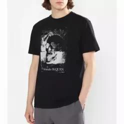 ALEXANDER MCQUEEN 그래픽 반팔 티셔츠