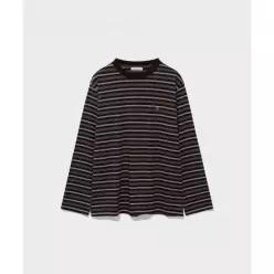 LOW CLASSIC LONG SLEEVE STRIPED T-SHIRT_BROWN [LC267TS16BR] 2428878