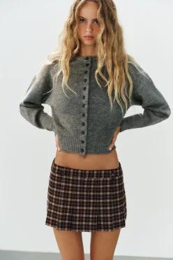 ZARA 자라 소프트 니트 재킷 그레이 5536 203 802