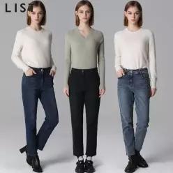 [리스트(LIST)] 라인 슬림 데님 팬츠 (택가격:178000원)