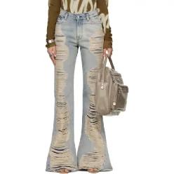 블루 레귤러 부츠컷 데님 진 251129F069004